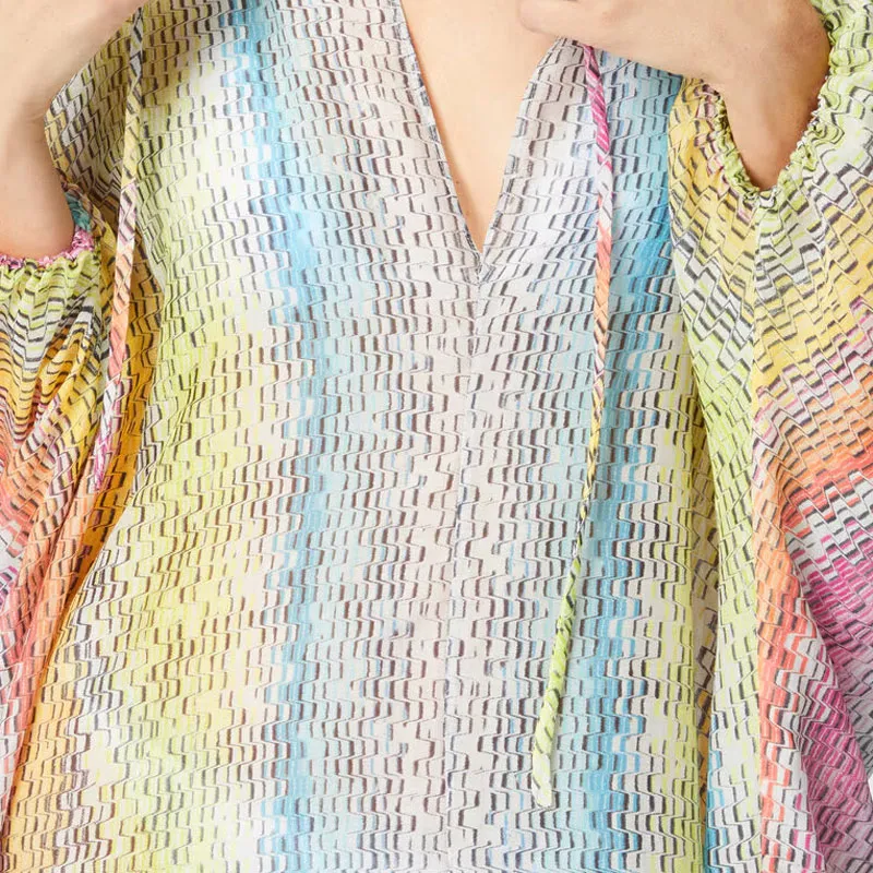 MISSONI Wave print Cover up-3