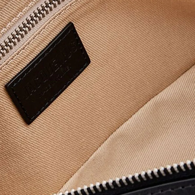 Jacquemus Cow Leather Shoulder Bag Men's Black-3