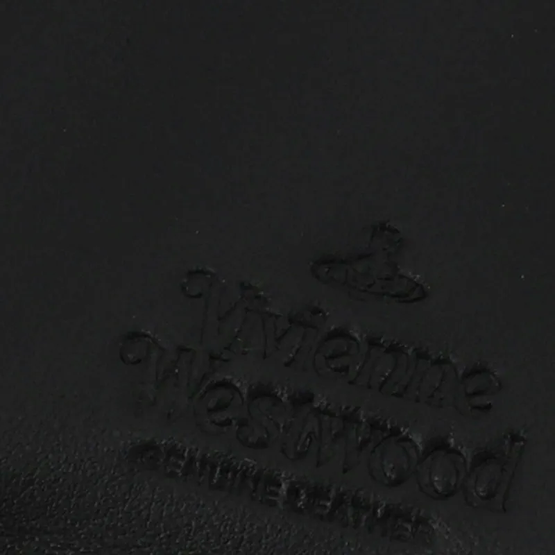 Vivienne Westwood Cow Leather Wallet Unisex Black-4
