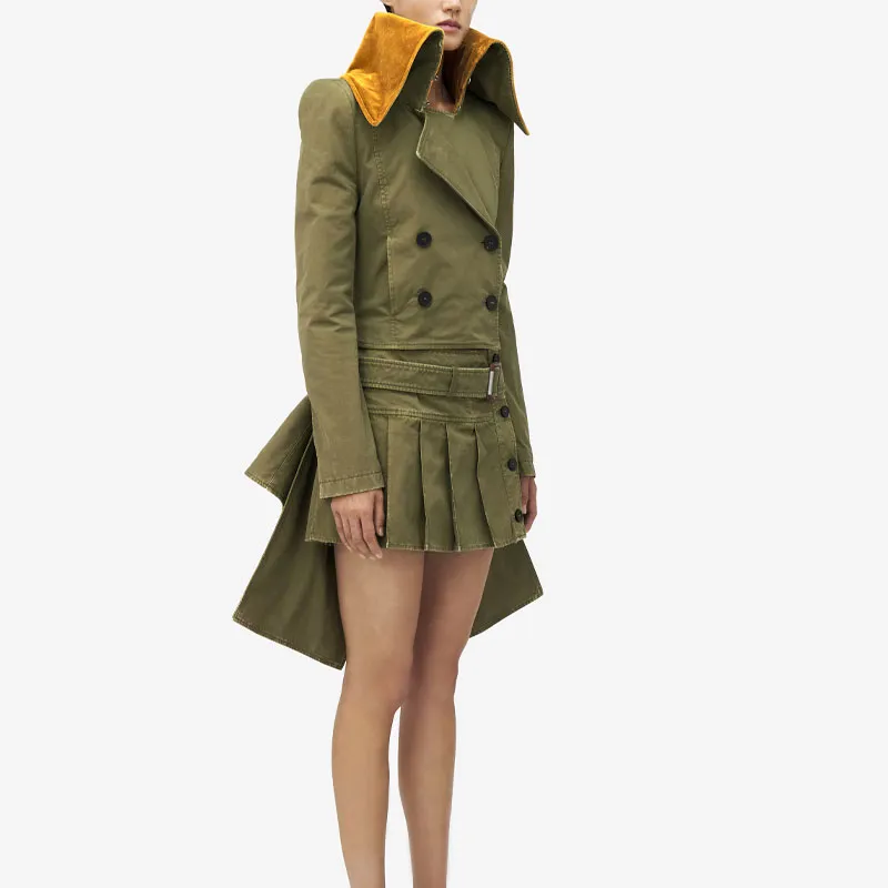 Alexander McQueen Jackets & Coats Women's Khaki-4