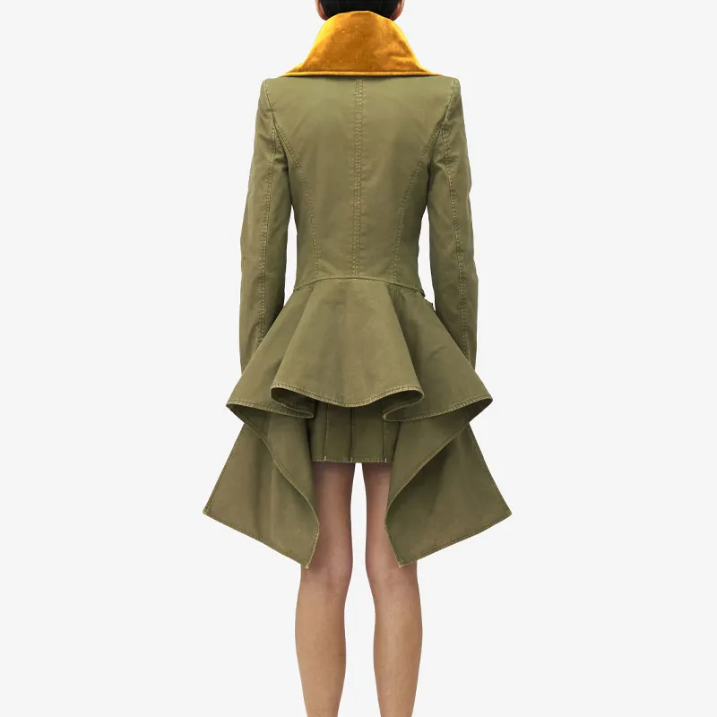 Alexander McQueen Casual Short Skirts Women's Khaki-2