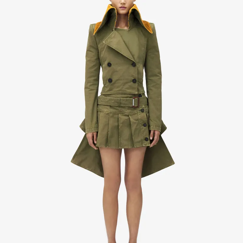 Alexander McQueen Jackets & Coats Women's Khaki-1