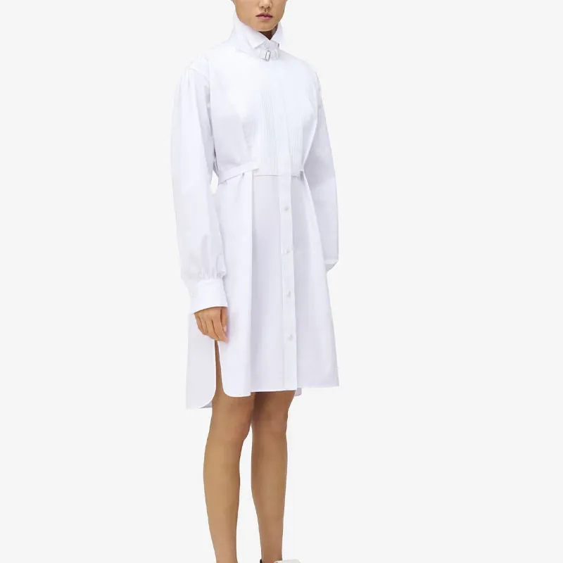 Alexander McQueen Long Sleeved Dress Women's White-3