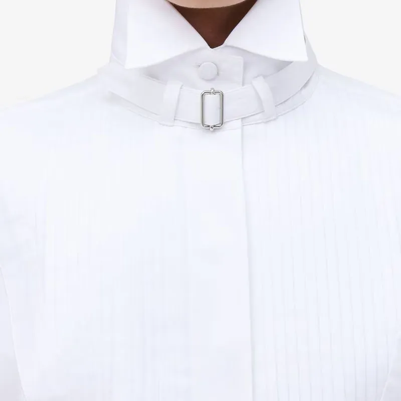 Alexander McQueen Long Sleeved Dress Women's White-4