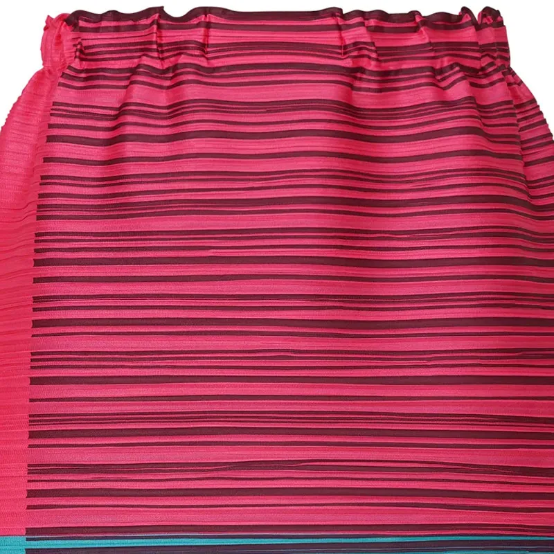 PLEATS PLEASE ISSEY MIYAKE Casual Long Skirt Women's Pink Blue-1