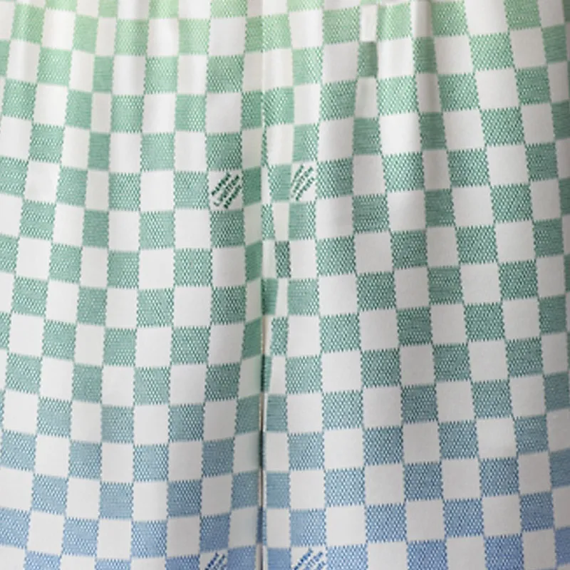LOUIS VUITTON Damier Gradient Printed Silk Shorts-4