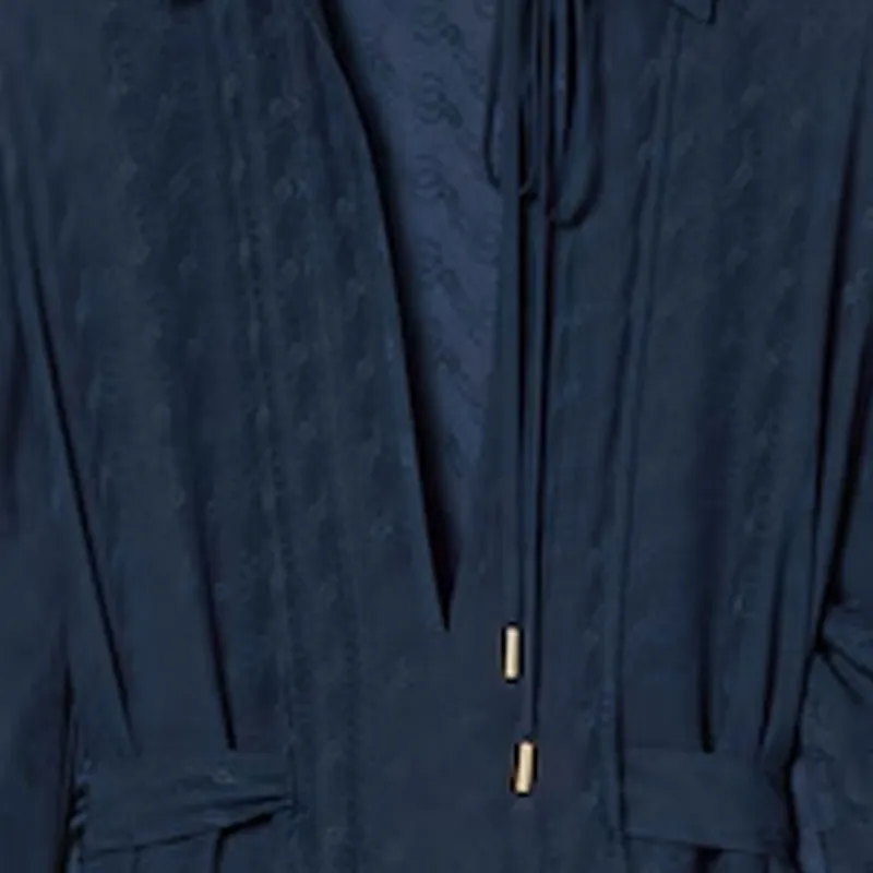 GUCCI Long Sleeved Dresses Women's Blue-2