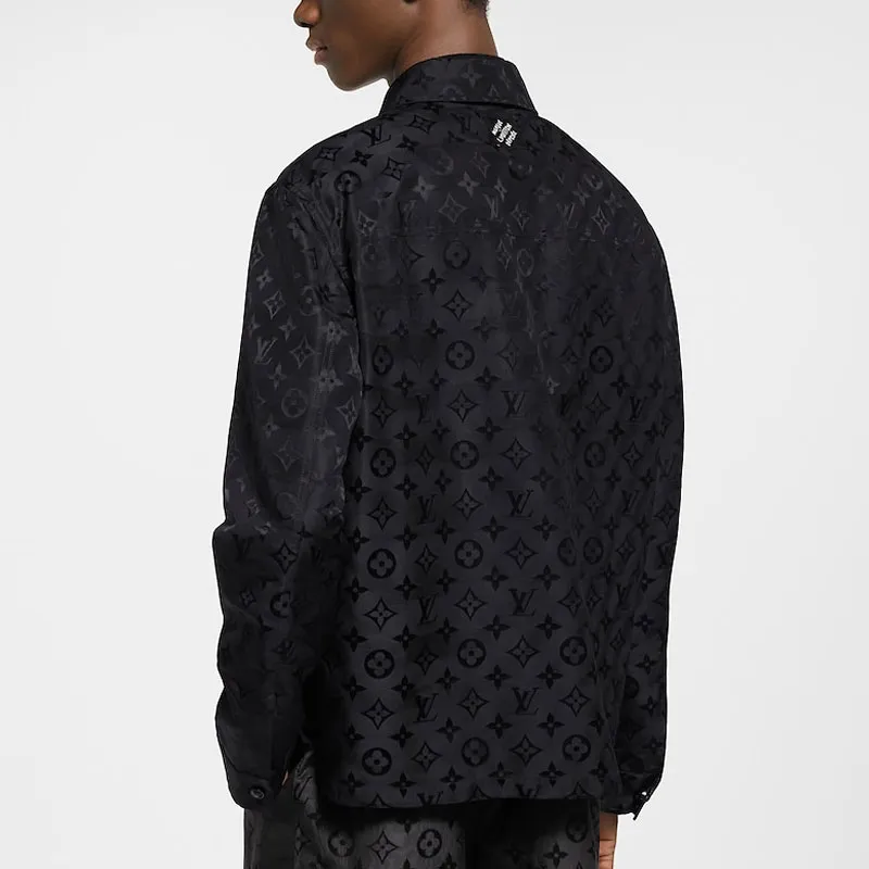 LOUIS VUITTON Monogram SS25 Spring Men's Collection Shirt Men's Black-2