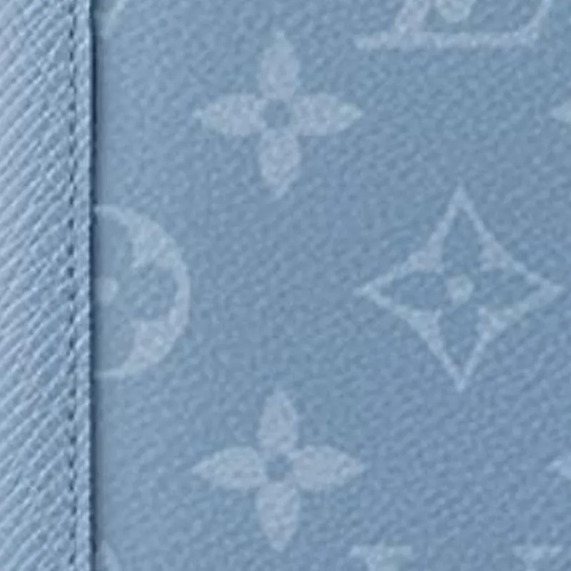 LOUIS VUITTON Canvas Passport Holder Card Holder Unisex Blue-4