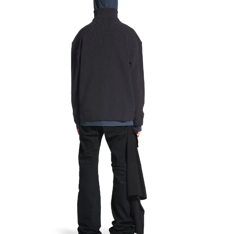 Balenciaga Sweatshirt Regular Fit Men's Black Blue-3