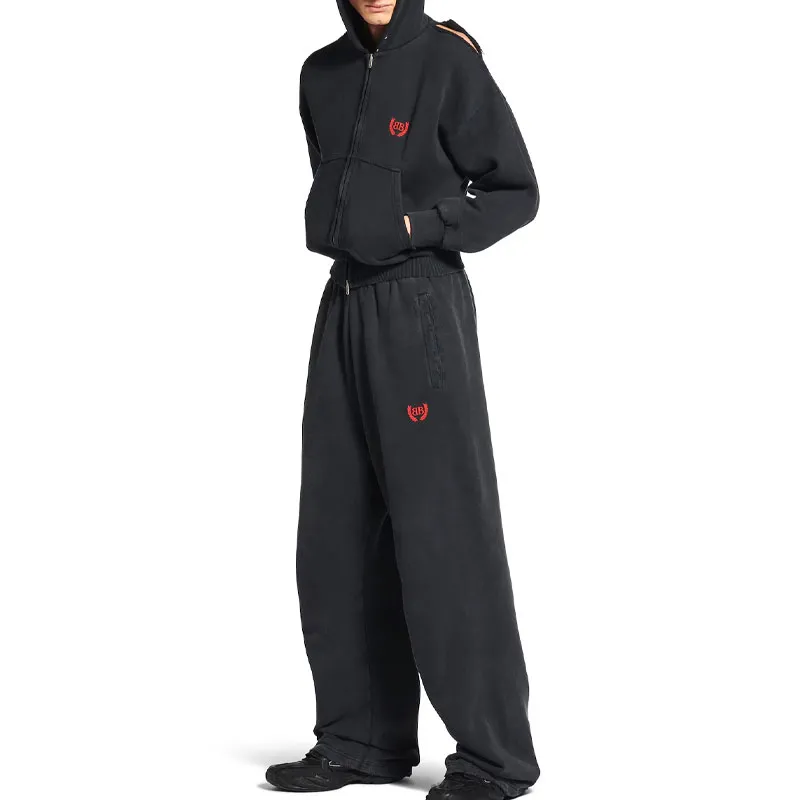 Balenciaga Baggy Casual Pants Loose Fit Men's Black-2