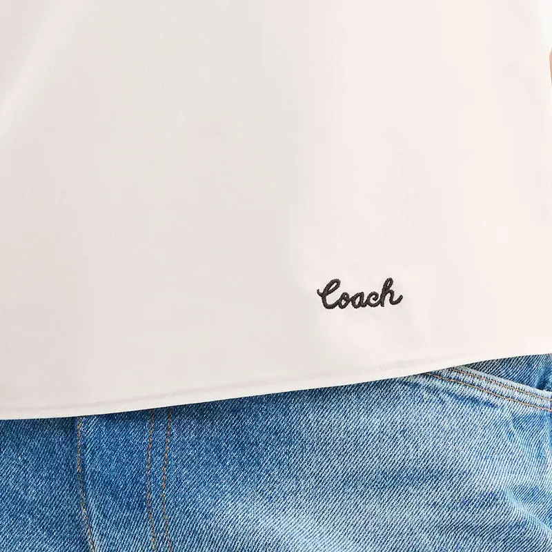 COACH Tank Tops Women's White-3
