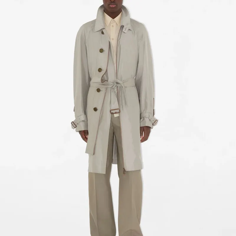 Burberry Coats Men Gray-1