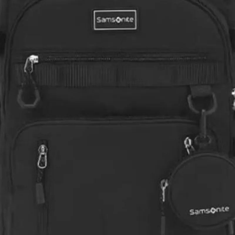 SAMSONITE Fabric Backpack Medium Size Unisex Black-3