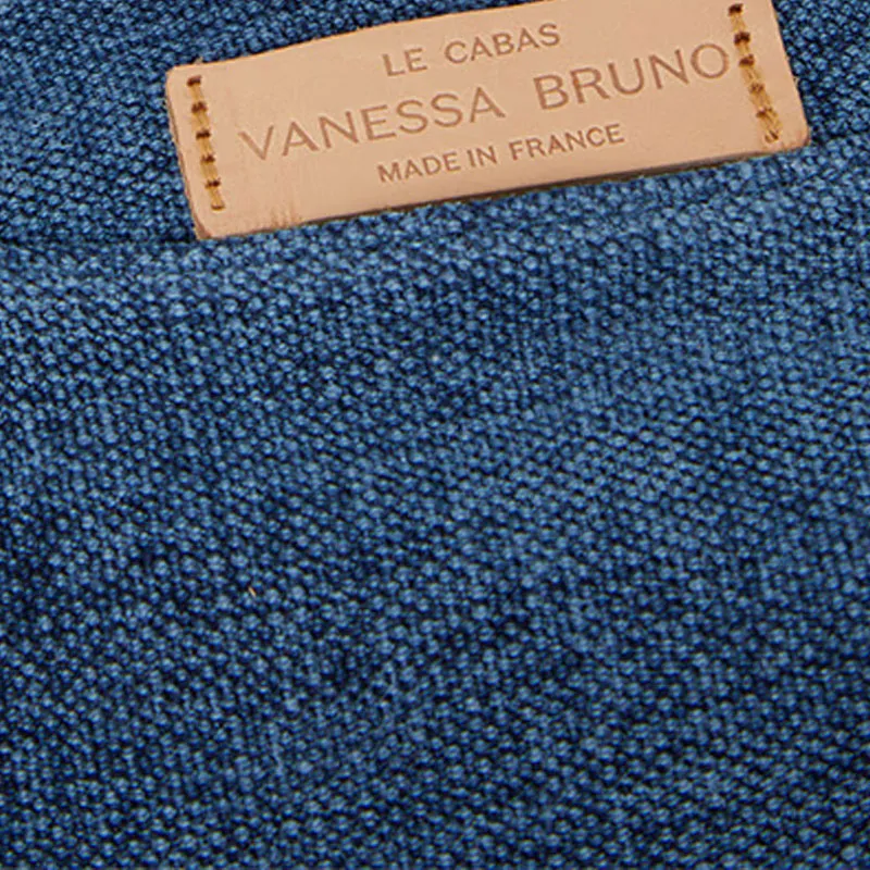 Vanessa Bruno Linen Handbag Trumpets Unisex Blue-3