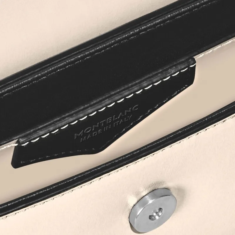 MONTBLANC Meisterstuck Leather Crossbody Bag Mini Women's Mist Beige-6