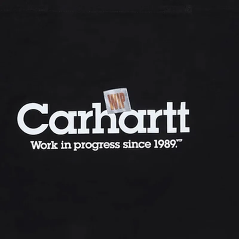 Carhartt WIP Cotton Tote Bag, Shopping Bag, Handbag Unisex Black-2