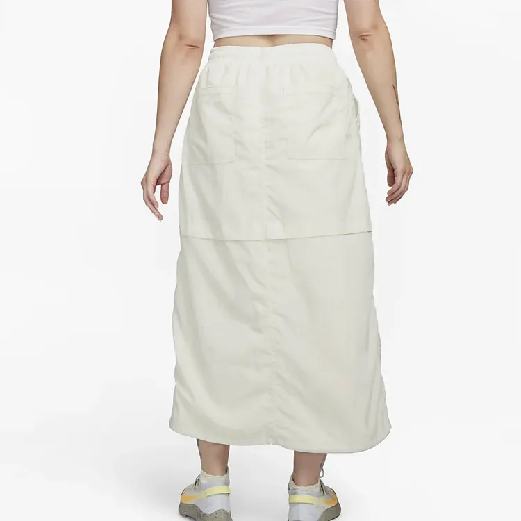 Nike Casual Long Skirts Women's Ecru-2