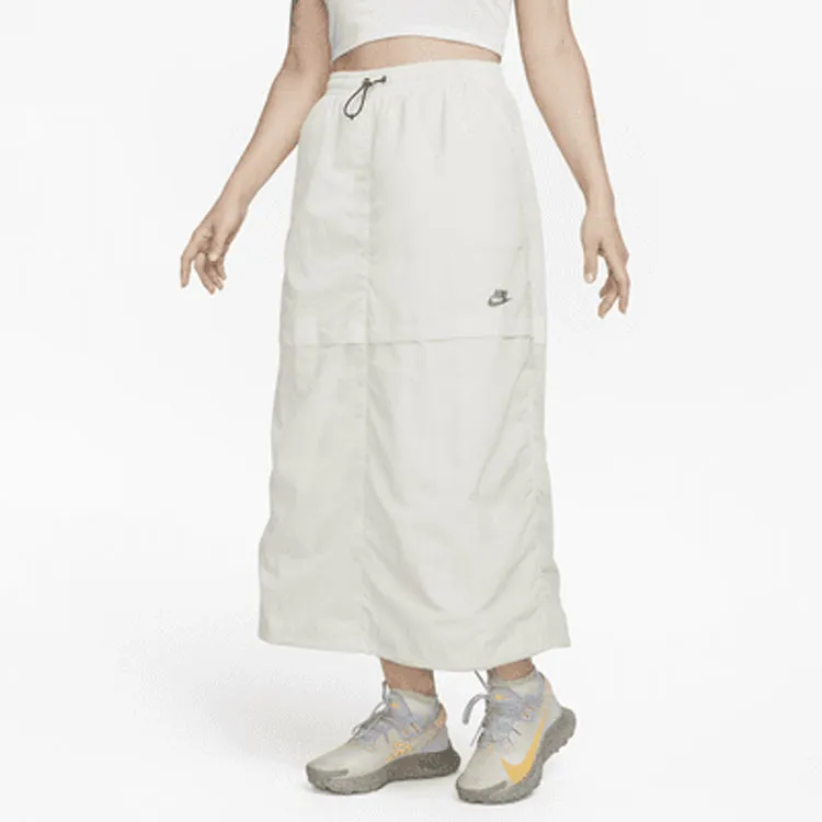 Nike Casual Long Skirts Women's Ecru-3