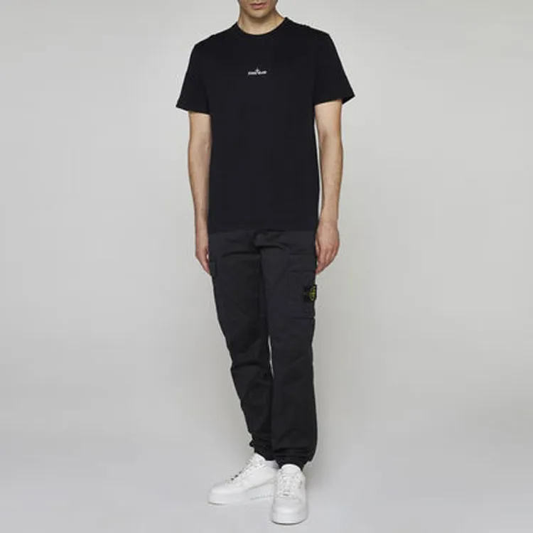 STONE ISLAND Embroidered T Shirt-2