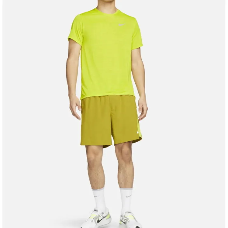 Nike T Shirts Men Yellow-2