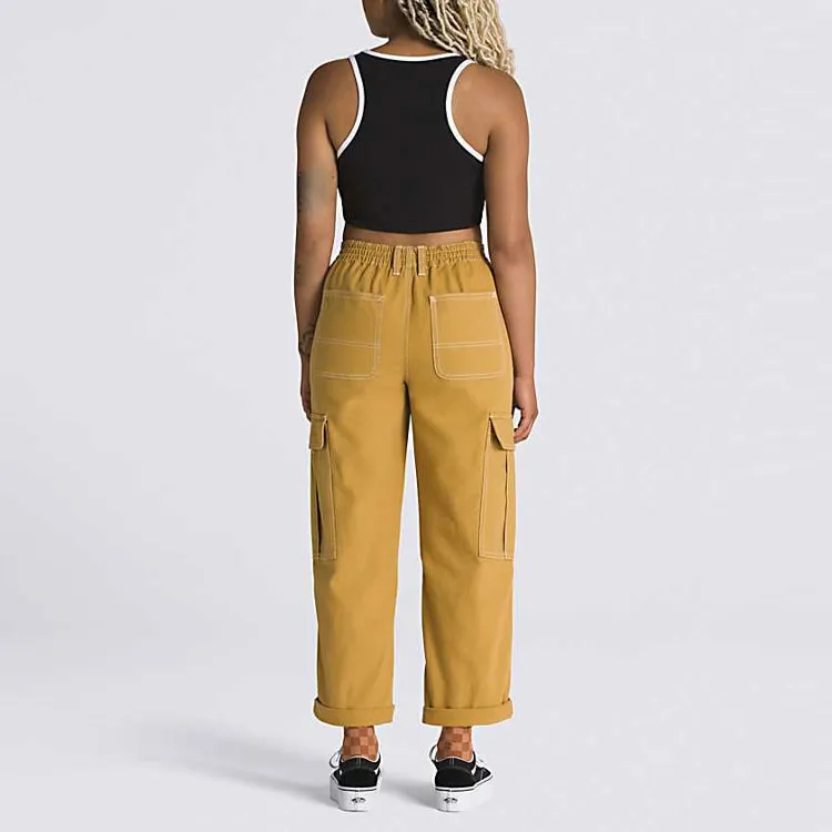 Vans Casual Pants Unisex Yellow-3