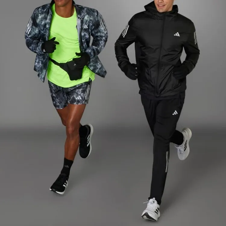 Adidas ALLOVER PRINT Jackets Men Black Gray Color-2