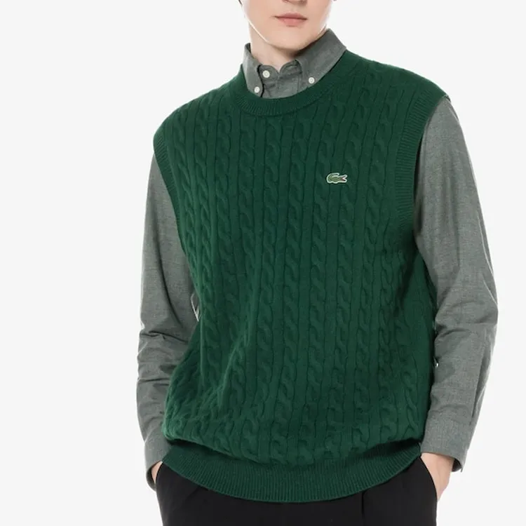 LACOSTE Tank Tops Men Green-1