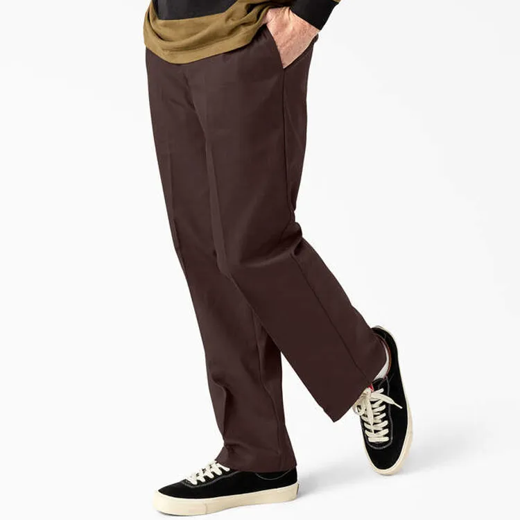 Dickies Skateboarding Regular Fit Twill Pants Cargo Pants Men's Brown-3