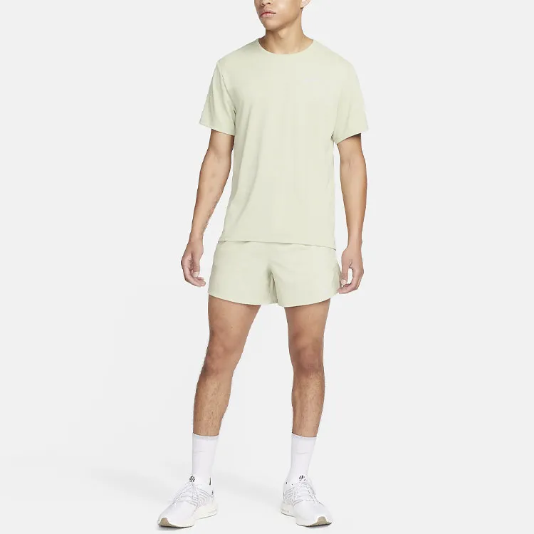 Nike Dri FIT 5' Brief Lined Running Shorts Casual Shorts Men's Green-0