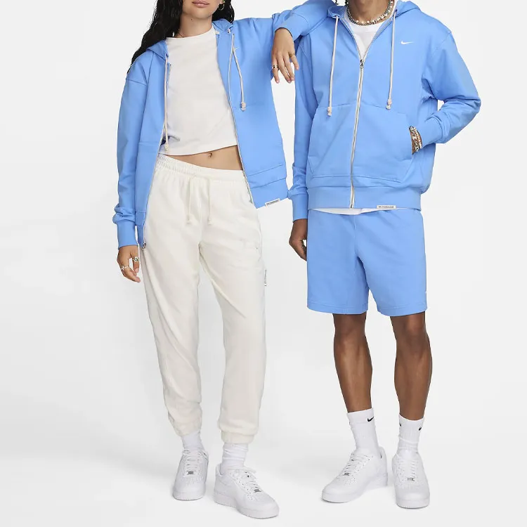 Nike Dri-FIT Full-Zip Basketball Hoodie Sweatshirt Unisex Sky Blue-2