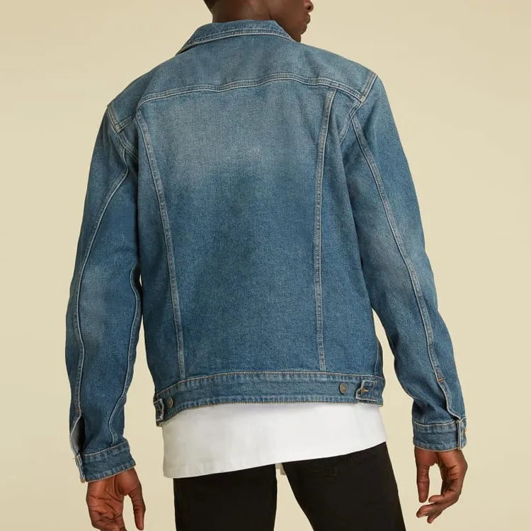 GUESS FW23 Originals Kit Denim Jacket Jackets Coats Men's Blue-1
