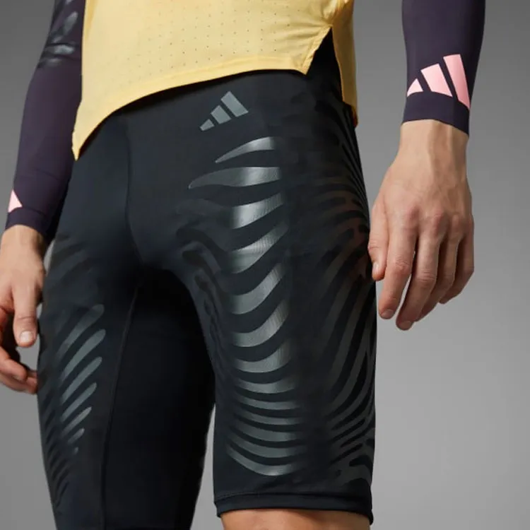 Adidas Free Shipping With AdiClub Adizero Control Running Short Tights-7