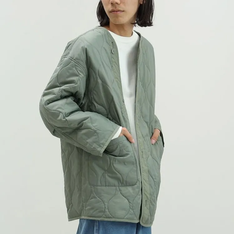 Beams Trench Coat Men's Olive Green-6