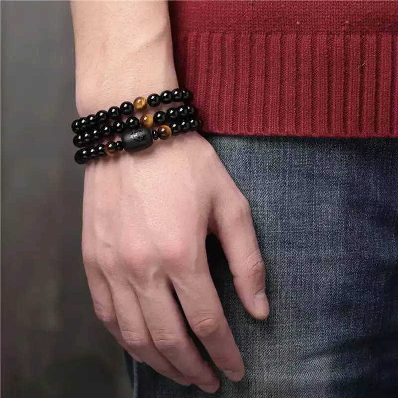 JONNY MOORE Obsidian Bracelets Men's-1