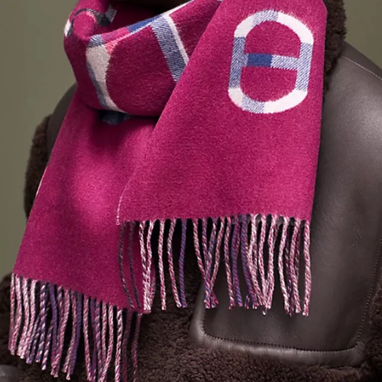 HERMES Knit Scarves Men's Multicolor-1