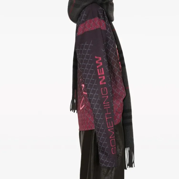Burberry Checked Hooded Scarf-1