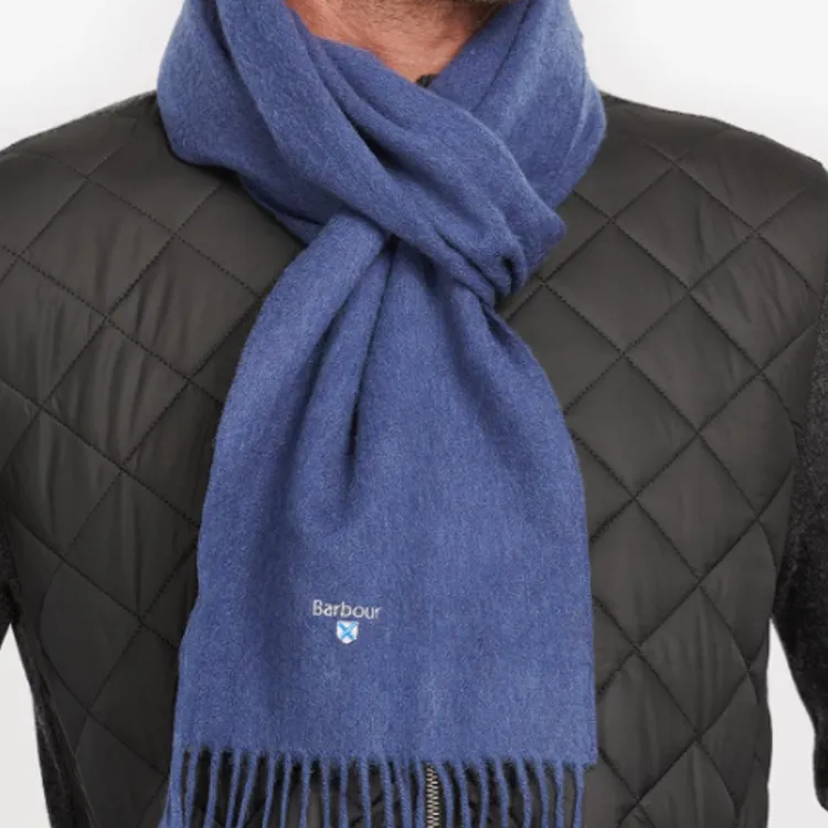 BARBOUR Knit Scarves Men's Blue-3