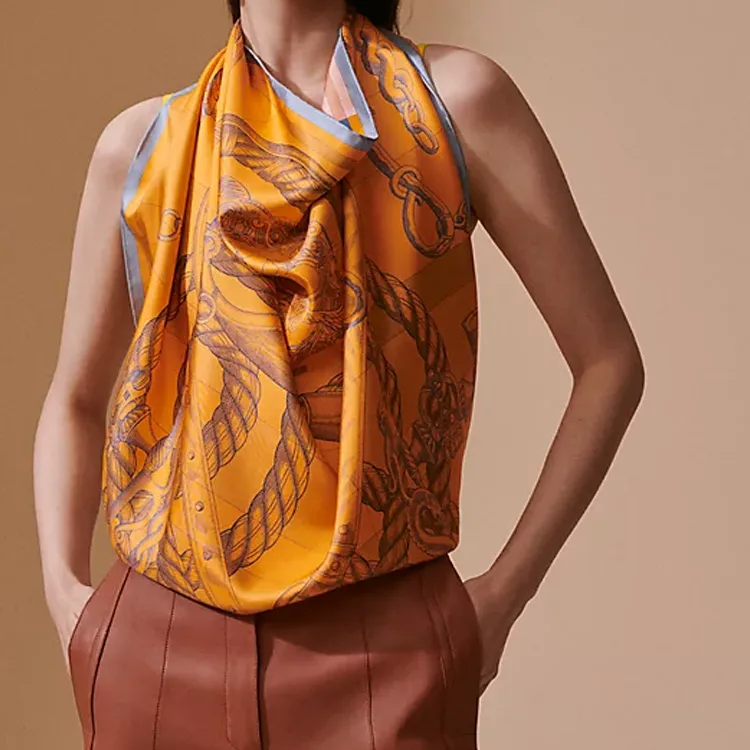 HERMES Silk Scarves Women's Multicolor-3