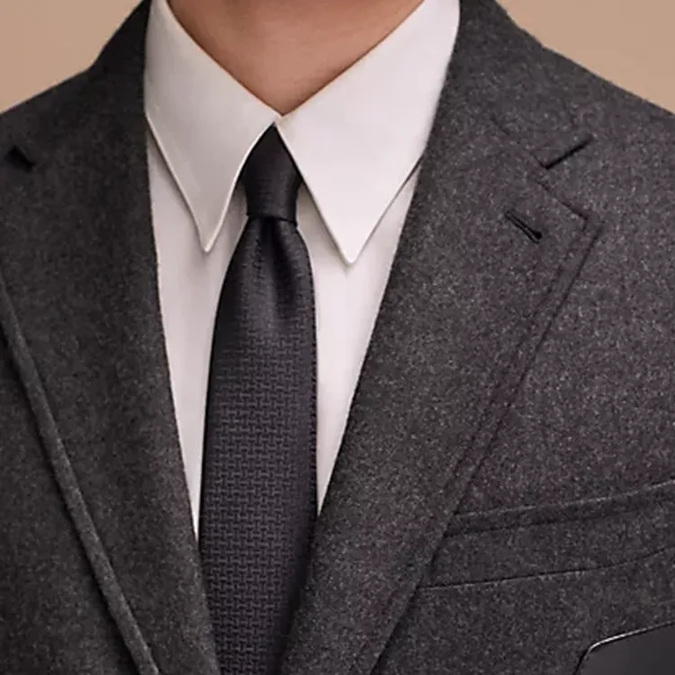 HERMES Faconnee Upside Down Ties Unisex-2