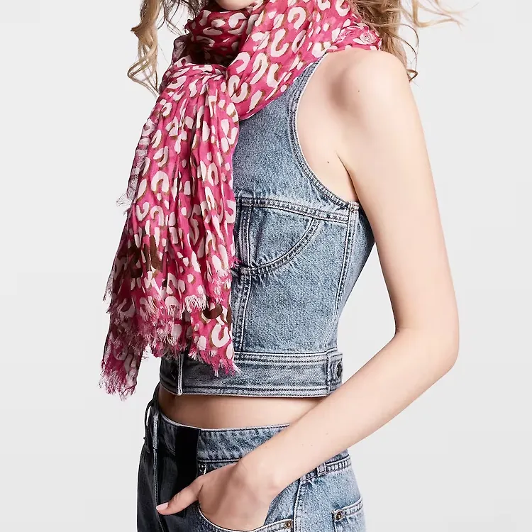 LOUIS VUITTON Shawls Women's Fuchsia-4