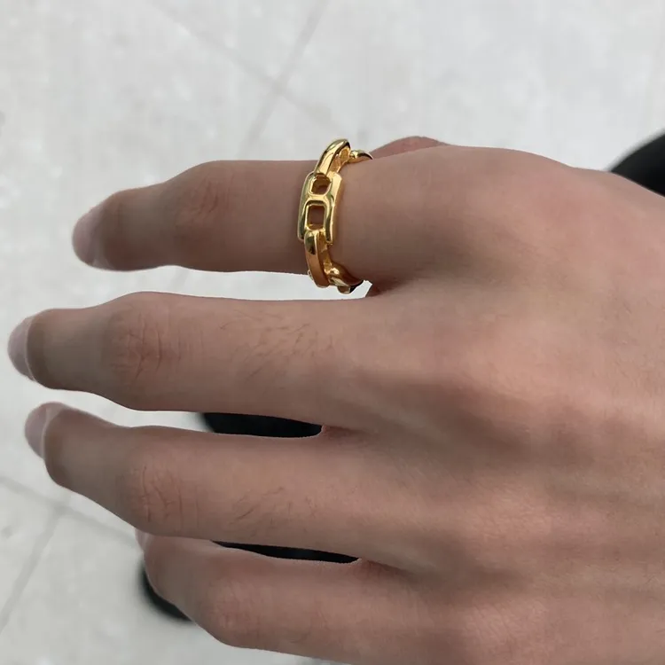 AMBUSH Silver Rings Unisex Gold-3