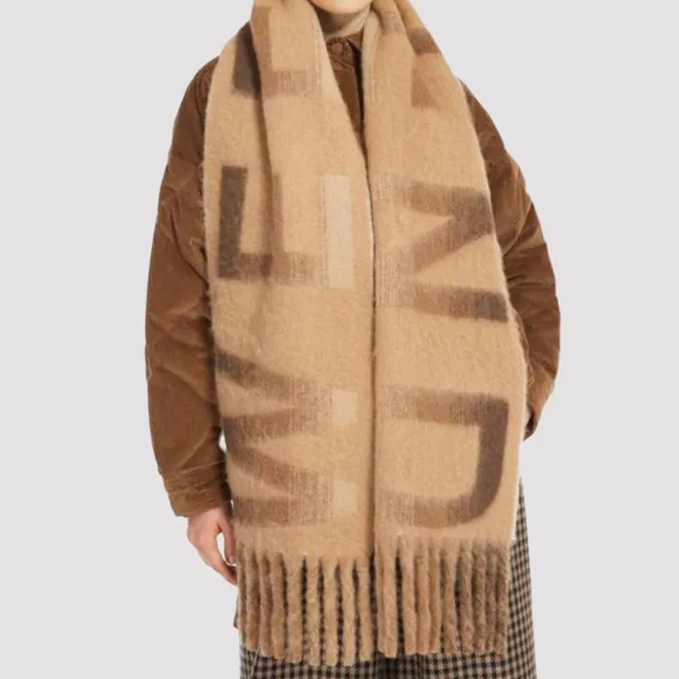 WEEKEND MaxMara Esendra Patterned Fringed Scarf-2