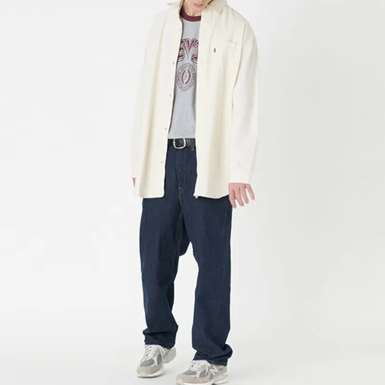Levis Shirts Men White-3