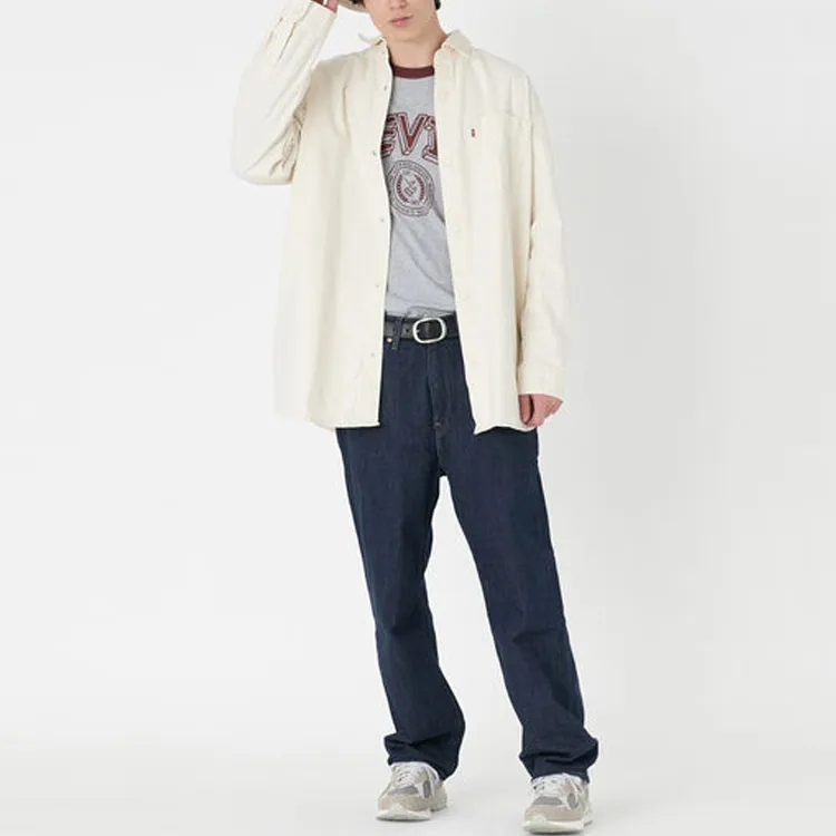 Levis Shirts Men White-4