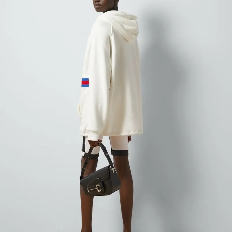 GUCCI Logo Patch Quater Zip Jumper-4