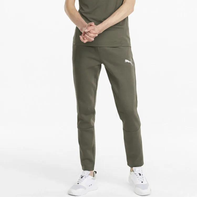 PUMA EVOSTRIPE Casual Pants Men Green-2