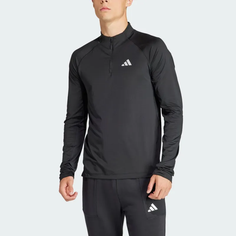 Adidas Gym Training 1/4 Zip Long Sleeve Tee-2