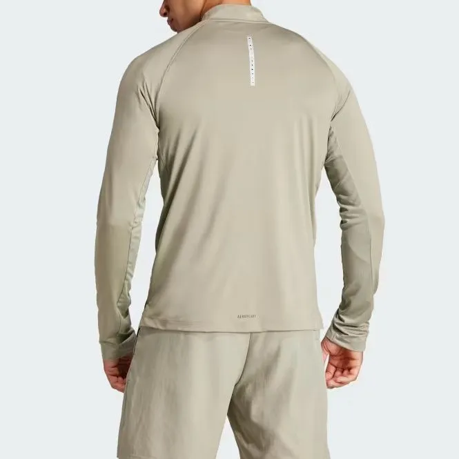 Adidas Free Shipping With AdiClub Gym+ Training 1/4 Zip Long Sleeve Tee-3