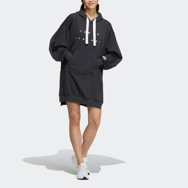 Adidas Long-Sleeved Dresses Women's Carbon Gray-1